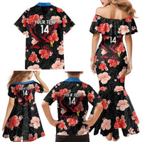 Custom Antigua and Barbuda Cricket Family Matching Mermaid Dress and Hawaiian Shirt 2025 Go Falcons Tropical Style - Wonder Print Shop