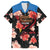 Custom Antigua and Barbuda Cricket Family Matching Off The Shoulder Long Sleeve Dress and Hawaiian Shirt 2025 Go Falcons Tropical Style - Wonder Print Shop