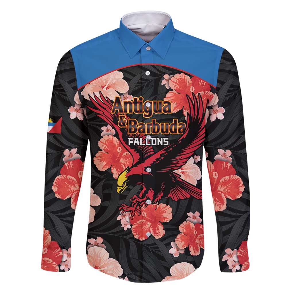 Custom Antigua and Barbuda Cricket Family Matching Puletasi and Hawaiian Shirt 2025 Go Falcons Tropical Style - Wonder Print Shop