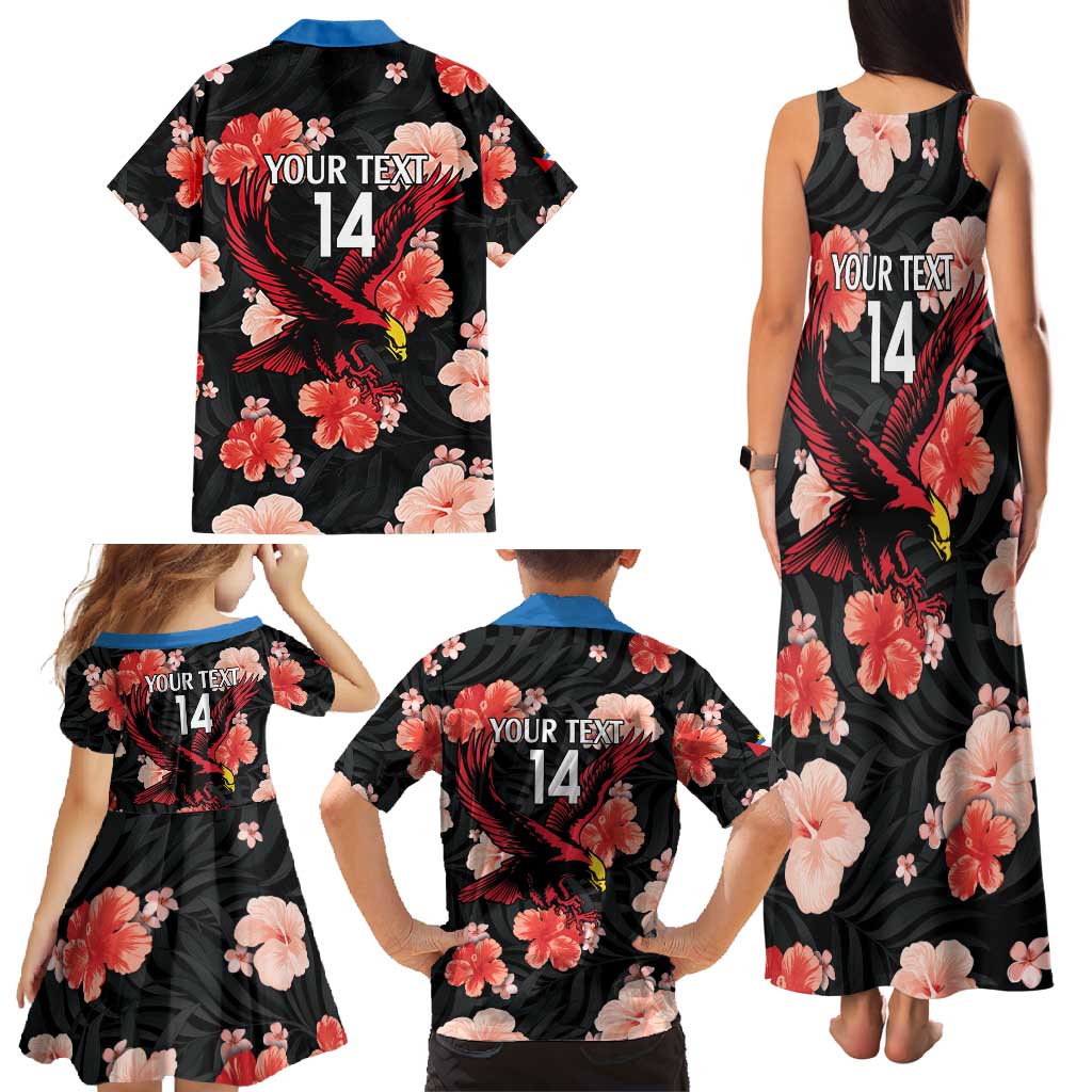 Custom Antigua and Barbuda Cricket Family Matching Tank Maxi Dress and Hawaiian Shirt 2025 Go Falcons Tropical Style - Wonder Print Shop