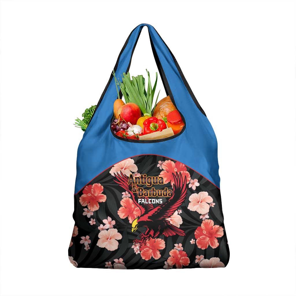 Antigua and Barbuda Cricket Grocery Bag 2025 Go Falcons Tropical Style - Wonder Print Shop