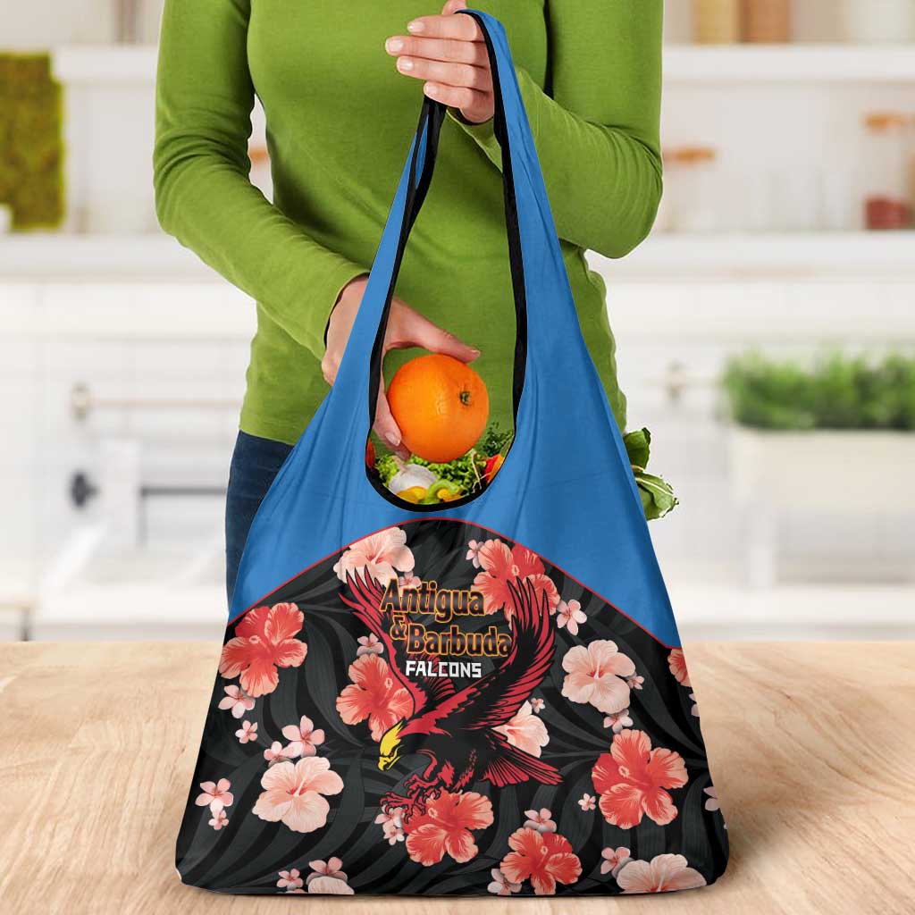 Antigua and Barbuda Cricket Grocery Bag 2025 Go Falcons Tropical Style - Wonder Print Shop