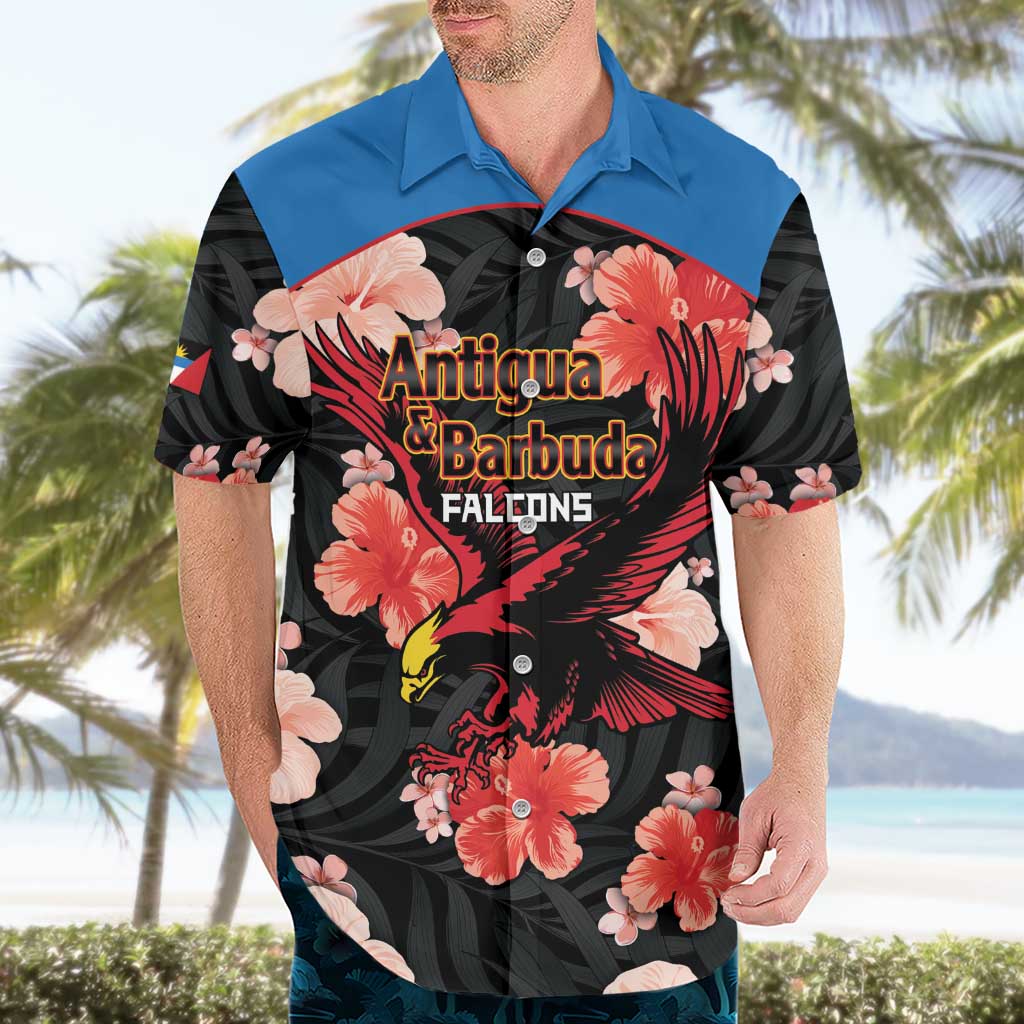 Custom Antigua and Barbuda Cricket Hawaiian Shirt 2025 Go Falcons Tropical Style - Wonder Print Shop