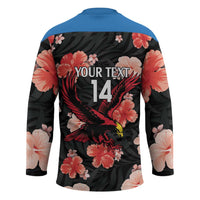 Custom Antigua and Barbuda Cricket Hockey Jersey 2025 Go Falcons Tropical Style - Wonder Print Shop