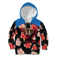 Custom Antigua and Barbuda Cricket Kid Hoodie 2025 Go Falcons Tropical Style - Wonder Print Shop