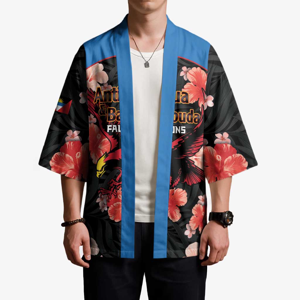 Custom Antigua and Barbuda Cricket Kimono 2025 Go Falcons Tropical Style - Wonder Print Shop