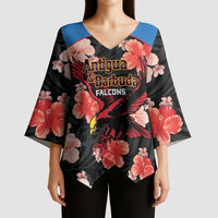 Custom Antigua and Barbuda Cricket Kimono Sleeve Blouse 2025 Go Falcons Tropical Style - Wonder Print Shop