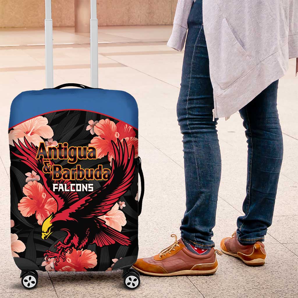 Antigua and Barbuda Cricket Luggage Cover 2025 Go Falcons Tropical Style - Wonder Print Shop