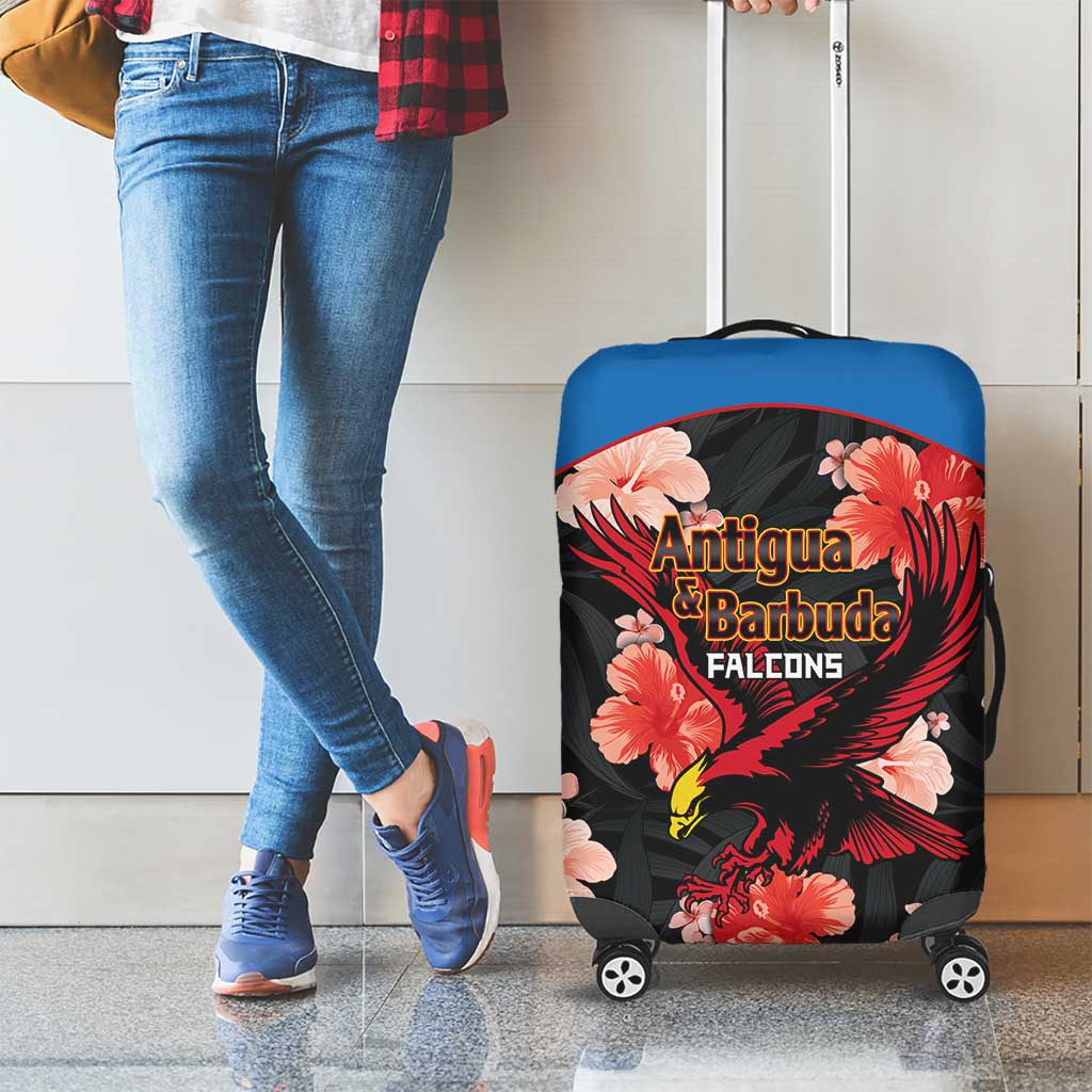 Antigua and Barbuda Cricket Luggage Cover 2025 Go Falcons Tropical Style - Wonder Print Shop