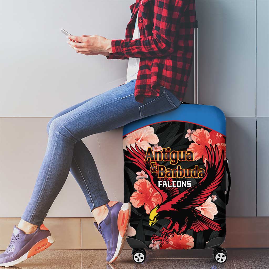 Antigua and Barbuda Cricket Luggage Cover 2025 Go Falcons Tropical Style - Wonder Print Shop