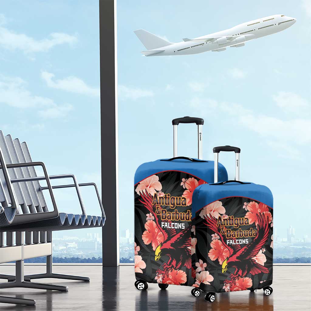 Antigua and Barbuda Cricket Luggage Cover 2025 Go Falcons Tropical Style - Wonder Print Shop