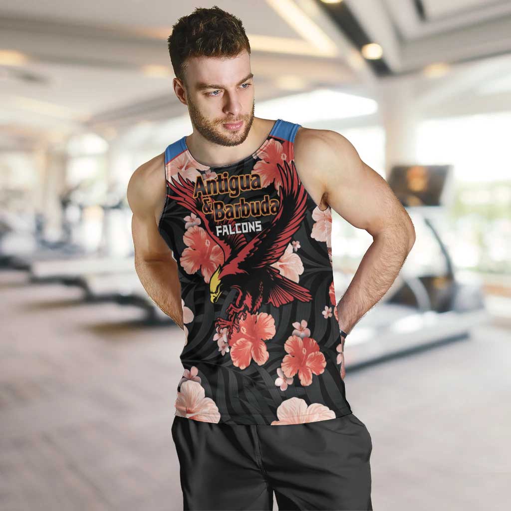 Custom Antigua and Barbuda Cricket Men Tank Top 2025 Go Falcons Tropical Style - Wonder Print Shop