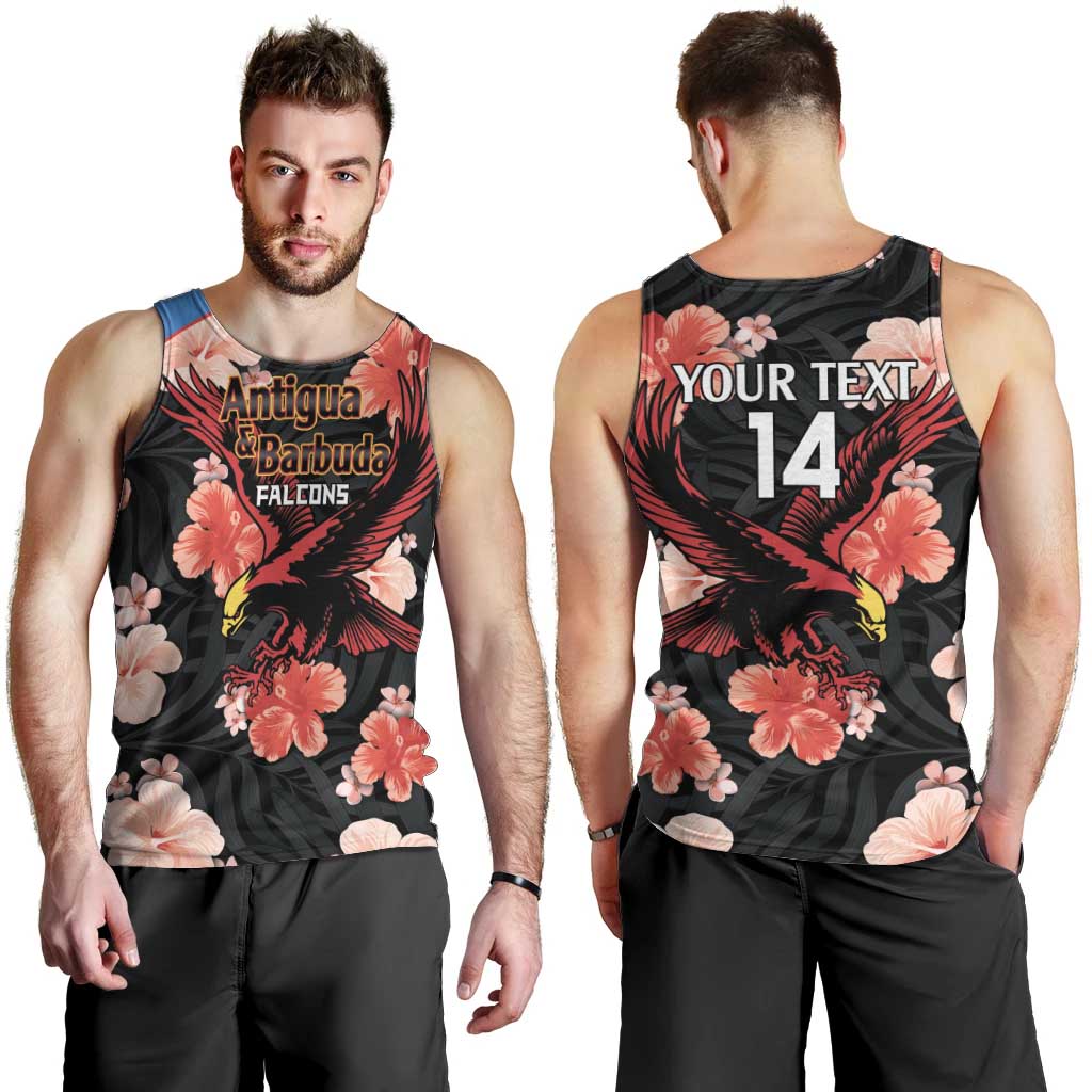 Custom Antigua and Barbuda Cricket Men Tank Top 2025 Go Falcons Tropical Style - Wonder Print Shop