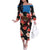 Custom Antigua and Barbuda Cricket Off The Shoulder Long Sleeve Dress 2025 Go Falcons Tropical Style - Wonder Print Shop