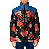 Custom Antigua and Barbuda Cricket Padded Jacket 2025 Go Falcons Tropical Style - Wonder Print Shop