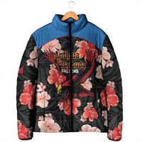 Custom Antigua and Barbuda Cricket Padded Jacket 2025 Go Falcons Tropical Style - Wonder Print Shop