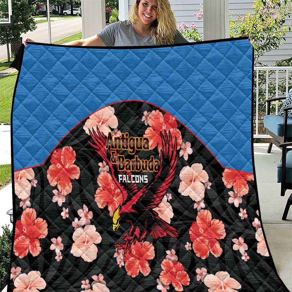 Antigua and Barbuda Cricket Quilt 2025 Go Falcons Tropical Style - Wonder Print Shop