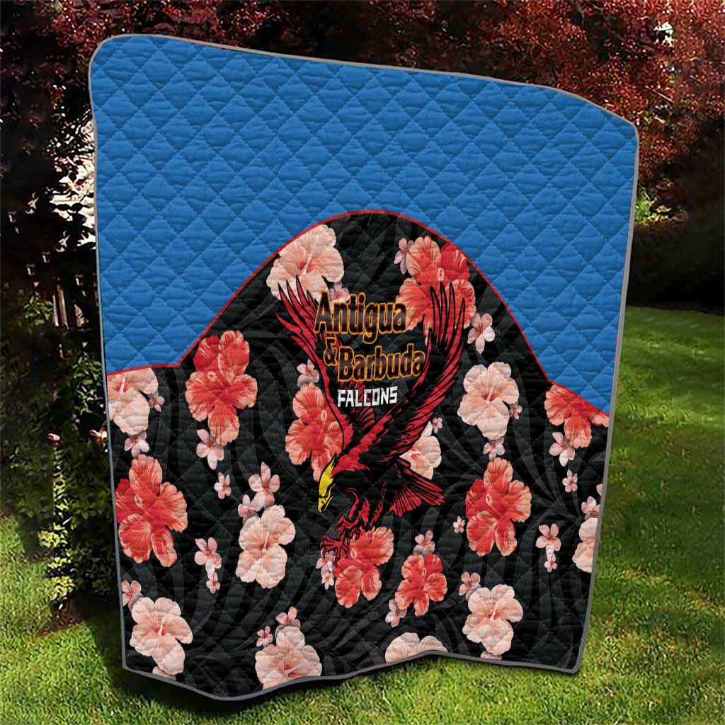 Antigua and Barbuda Cricket Quilt 2025 Go Falcons Tropical Style - Wonder Print Shop