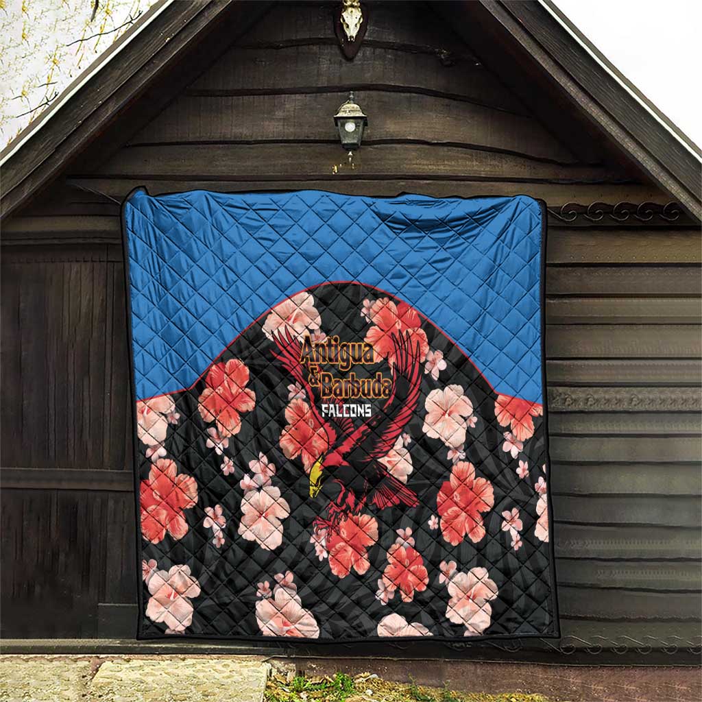Antigua and Barbuda Cricket Quilt 2025 Go Falcons Tropical Style - Wonder Print Shop