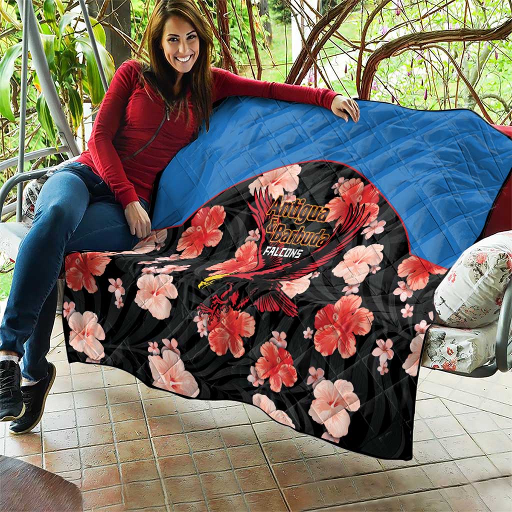 Antigua and Barbuda Cricket Quilt 2025 Go Falcons Tropical Style - Wonder Print Shop