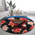 Antigua and Barbuda Cricket Round Carpet 2025 Go Falcons Tropical Style - Wonder Print Shop
