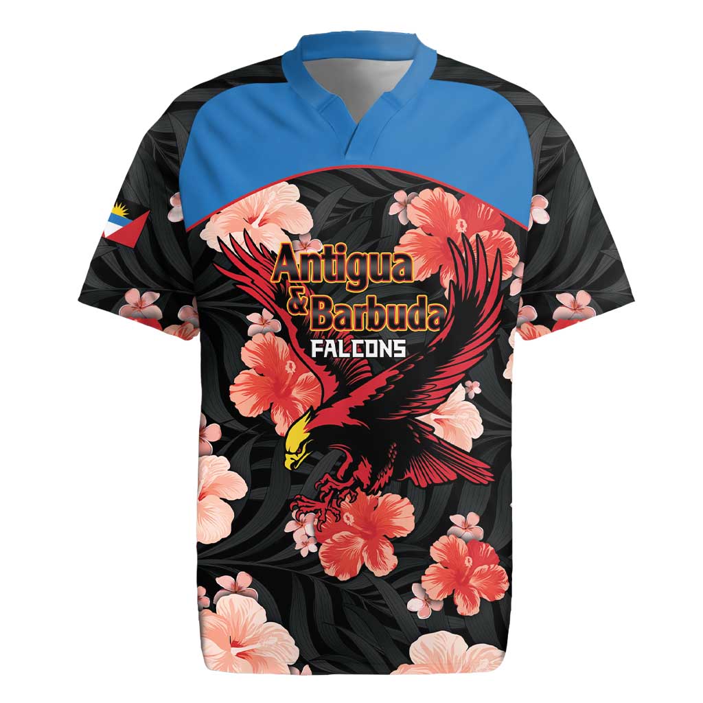 Custom Antigua and Barbuda Cricket Rugby Jersey 2025 Go Falcons Tropical Style - Wonder Print Shop