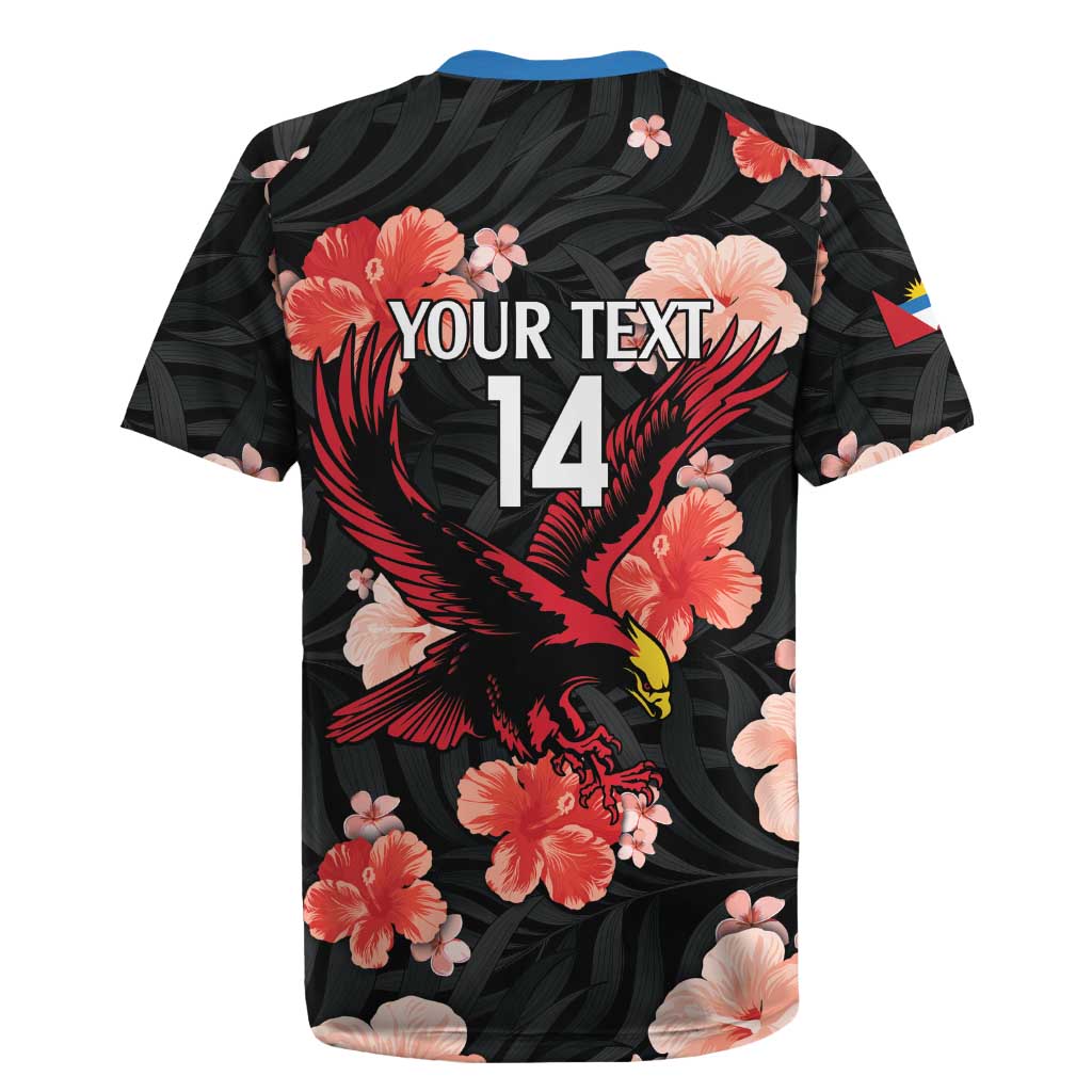 Custom Antigua and Barbuda Cricket Rugby Jersey 2025 Go Falcons Tropical Style - Wonder Print Shop