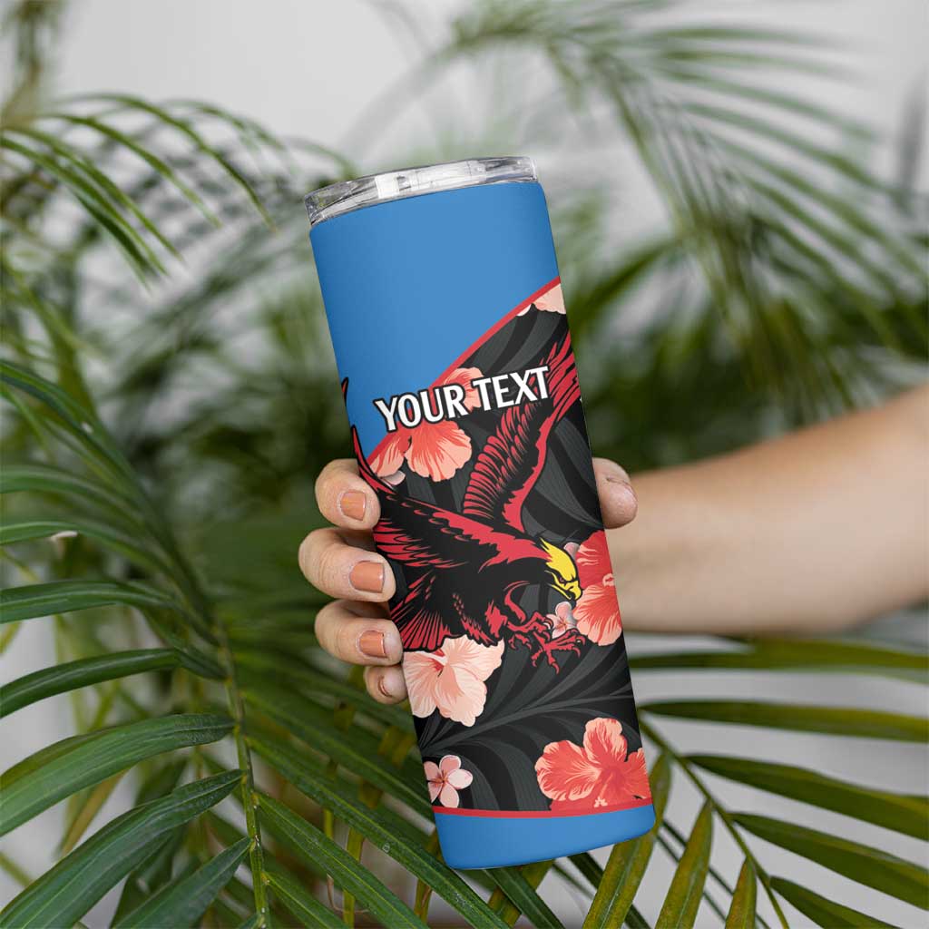 Custom Antigua and Barbuda Cricket Skinny Tumbler 2025 Go Falcons Tropical Style - Wonder Print Shop