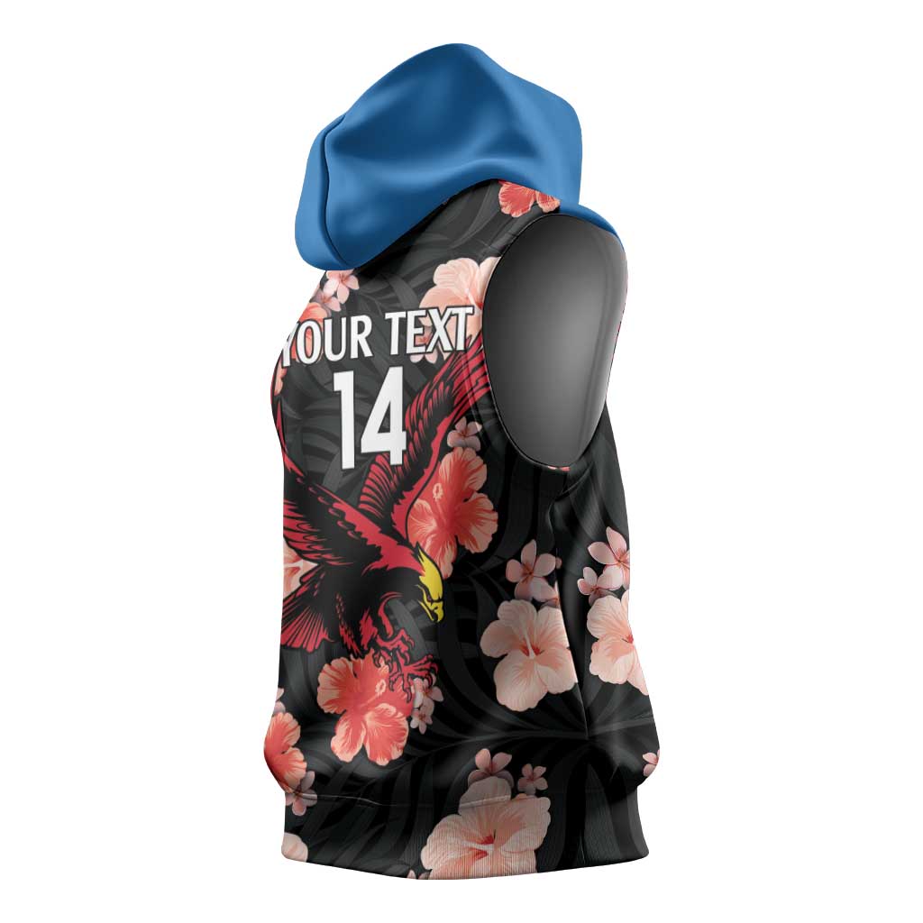 Custom Antigua and Barbuda Cricket Sleeveless Hoodie 2025 Go Falcons Tropical Style - Wonder Print Shop