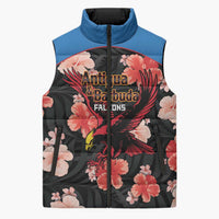 Custom Antigua and Barbuda Cricket Sleeveless Puffer Jacket 2025 Go Falcons Tropical Style - Wonder Print Shop