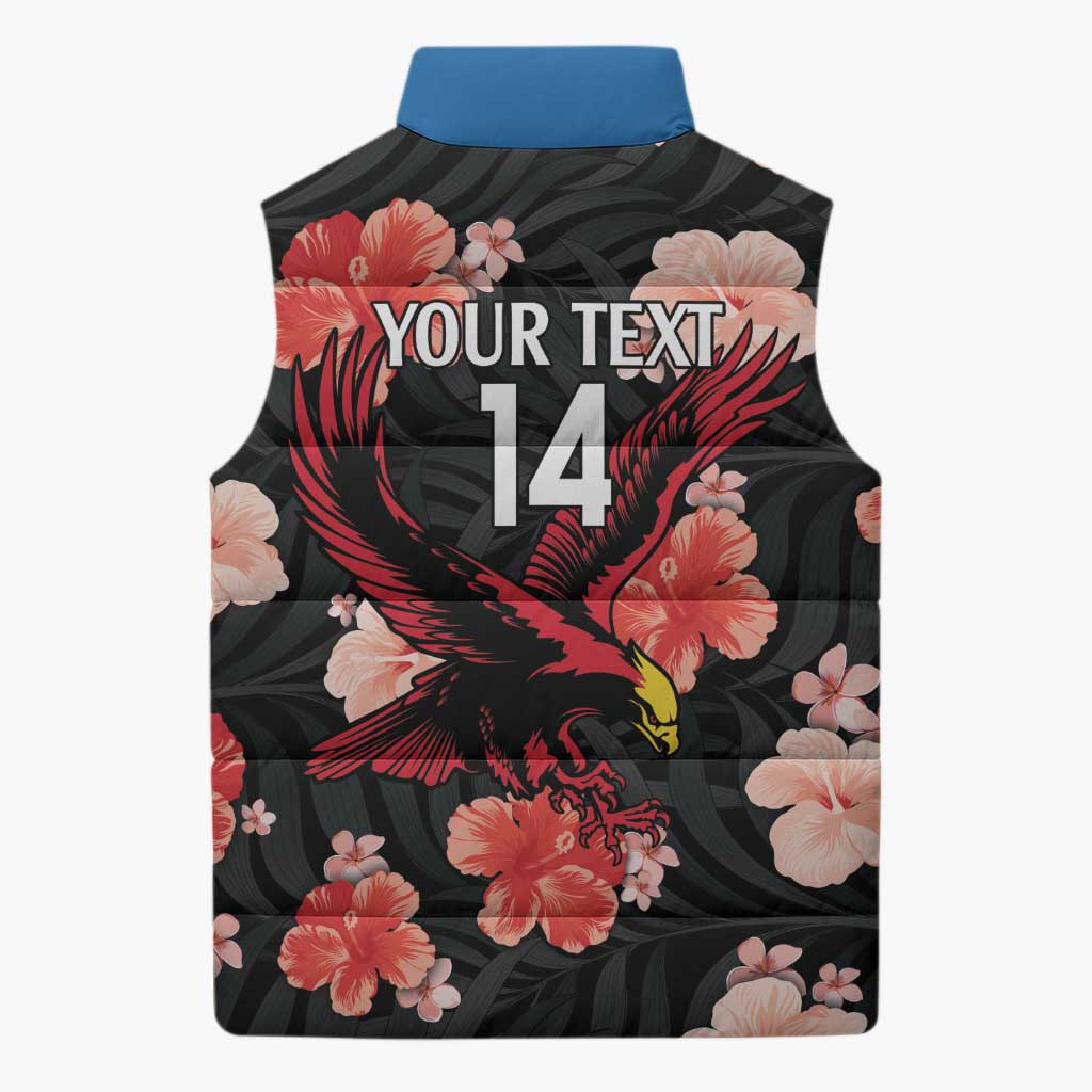 Custom Antigua and Barbuda Cricket Sleeveless Puffer Jacket 2025 Go Falcons Tropical Style - Wonder Print Shop