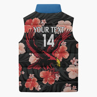 Custom Antigua and Barbuda Cricket Sleeveless Puffer Jacket 2025 Go Falcons Tropical Style - Wonder Print Shop