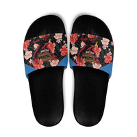 Antigua and Barbuda Cricket Slide Sandals 2025 Go Falcons Tropical Style - Wonder Print Shop