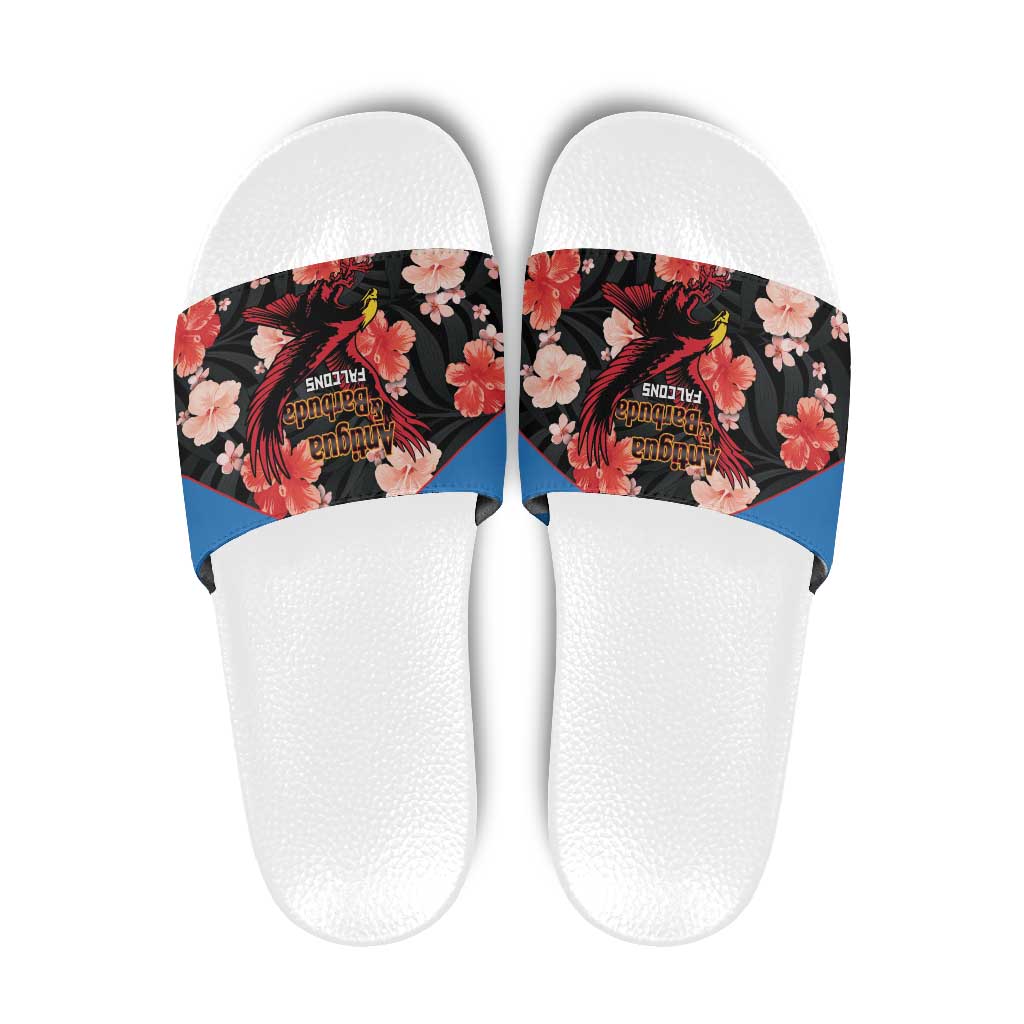 Antigua and Barbuda Cricket Slide Sandals 2025 Go Falcons Tropical Style - Wonder Print Shop