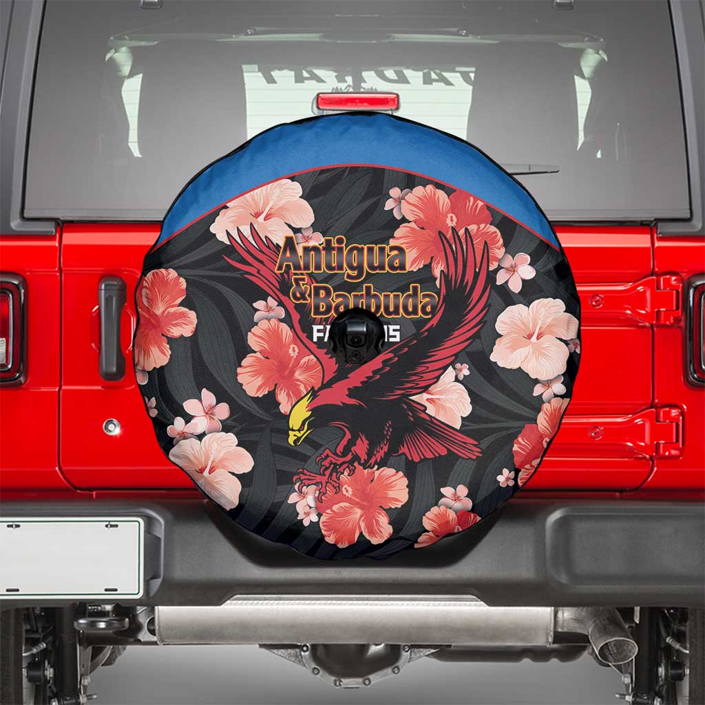 Antigua and Barbuda Cricket Spare Tire Cover 2025 Go Falcons Tropical Style - Wonder Print Shop