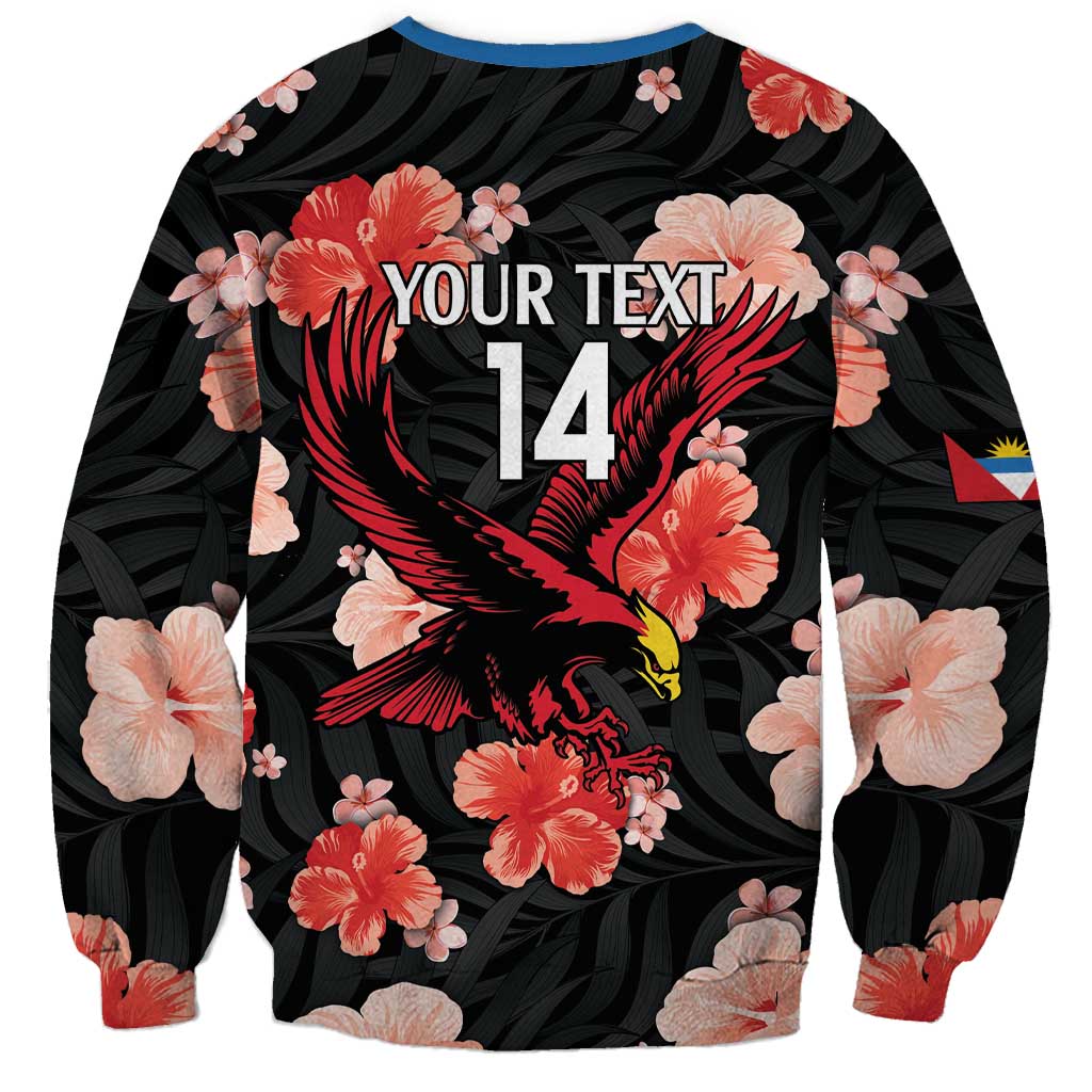 Custom Antigua and Barbuda Cricket Sweatshirt 2025 Go Falcons Tropical Style - Wonder Print Shop