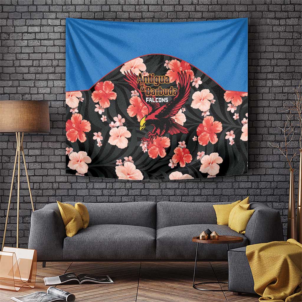 Antigua and Barbuda Cricket Tapestry 2025 Go Falcons Tropical Style - Wonder Print Shop