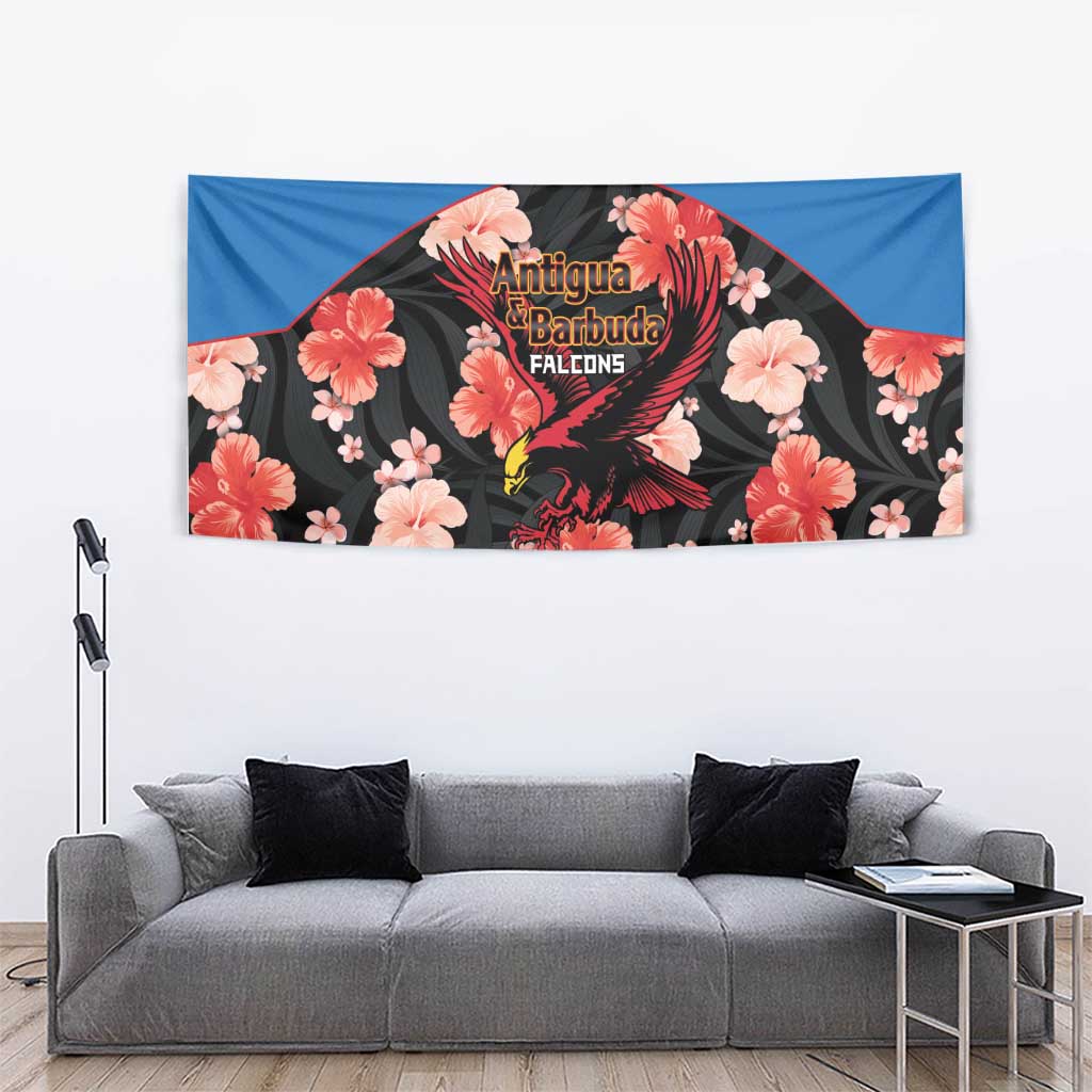 Antigua and Barbuda Cricket Tapestry 2025 Go Falcons Tropical Style - Wonder Print Shop