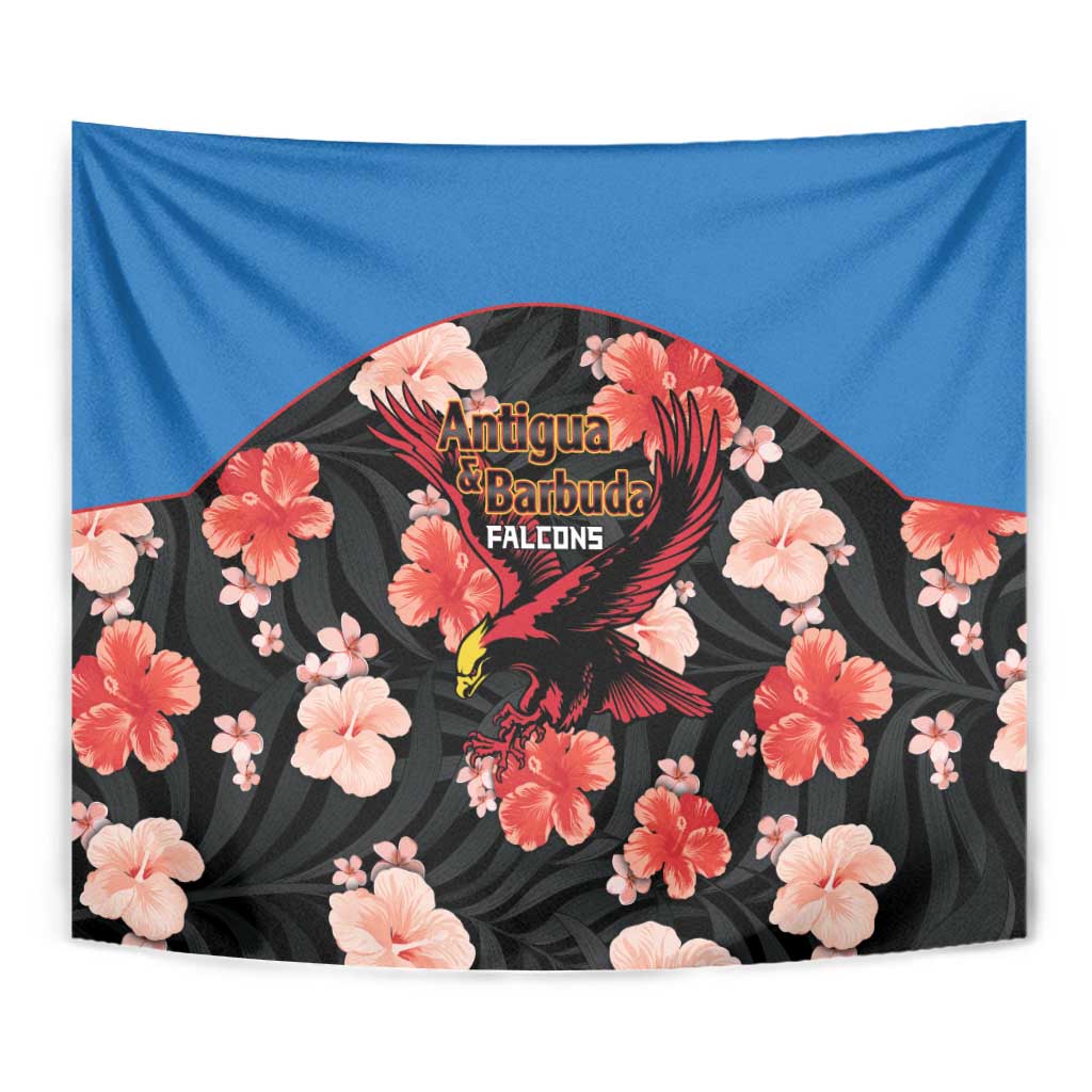 Antigua and Barbuda Cricket Tapestry 2025 Go Falcons Tropical Style - Wonder Print Shop