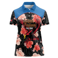 Custom Antigua and Barbuda Cricket Women Polo Shirt 2025 Go Falcons Tropical Style - Wonder Print Shop
