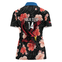 Custom Antigua and Barbuda Cricket Women Polo Shirt 2025 Go Falcons Tropical Style - Wonder Print Shop