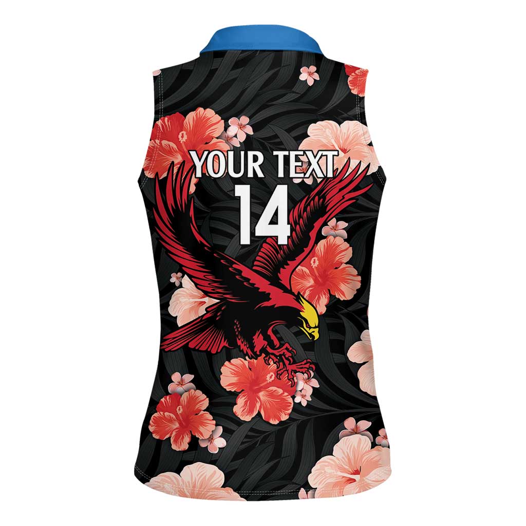 Custom Antigua and Barbuda Cricket Women Sleeveless Polo Shirt 2025 Go Falcons Tropical Style - Wonder Print Shop