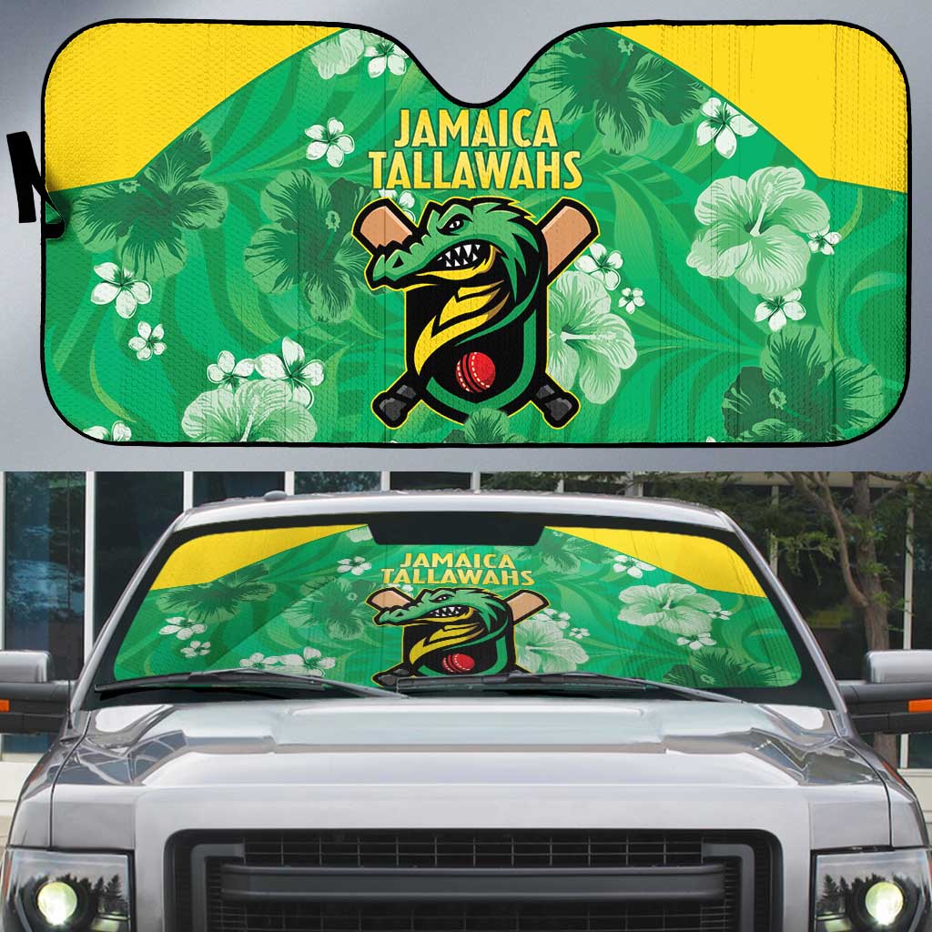 Jamaica Cricket Auto Sun Shade Fi Wi Tallawahs Tropical Style - Wonder Print Shop