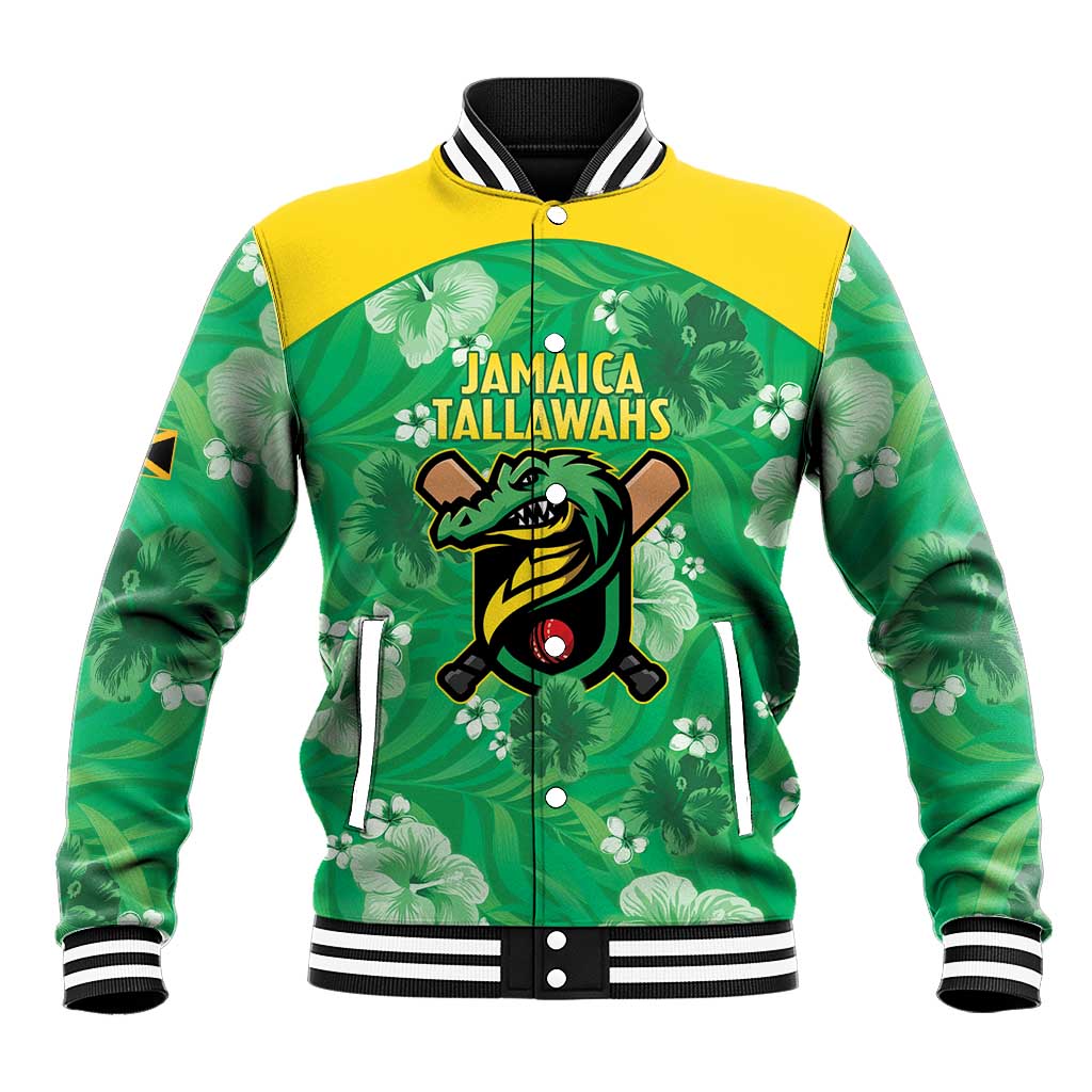 Custom Jamaica Cricket Baseball Jacket Fi Wi Tallawahs Tropical Style - Wonder Print Shop