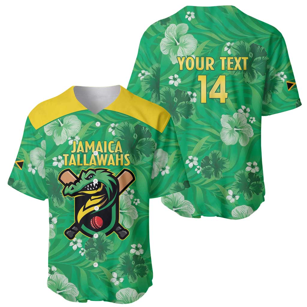 Custom Jamaica Cricket Baseball Jersey Fi Wi Tallawahs Tropical Style - Wonder Print Shop