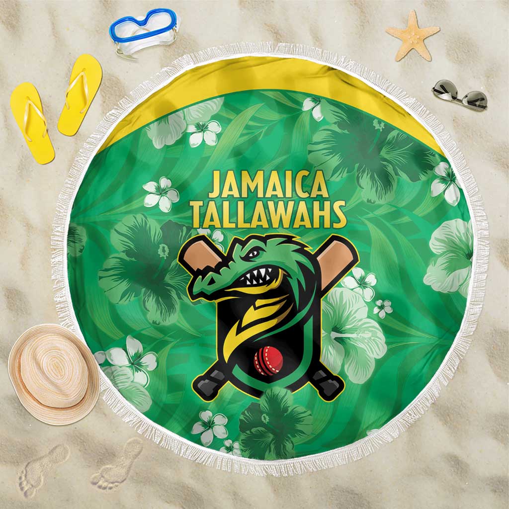 Jamaica Cricket Beach Blanket Fi Wi Tallawahs Tropical Style - Wonder Print Shop