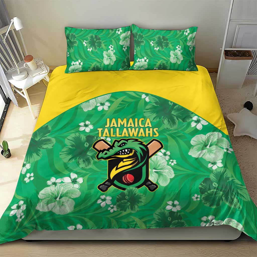 Jamaica Cricket Bedding Set Fi Wi Tallawahs Tropical Style - Wonder Print Shop