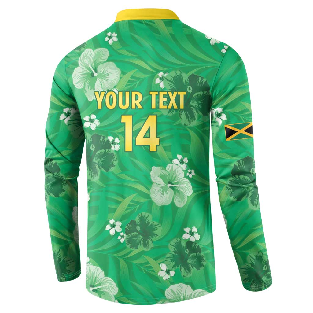 Custom Jamaica Cricket Button Sweatshirt Fi Wi Tallawahs Tropical Style - Wonder Print Shop