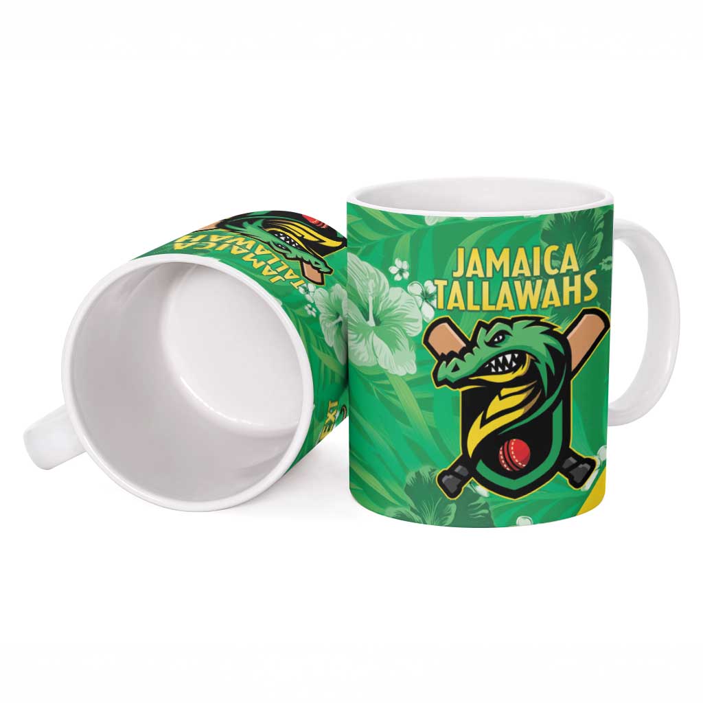 Custom Jamaica Cricket Ceramic Mug Fi Wi Tallawahs Tropical Style - Wonder Print Shop