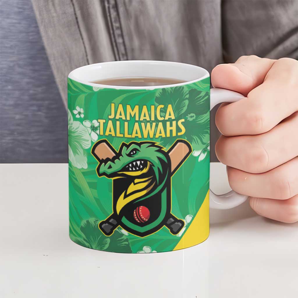 Custom Jamaica Cricket Ceramic Mug Fi Wi Tallawahs Tropical Style - Wonder Print Shop